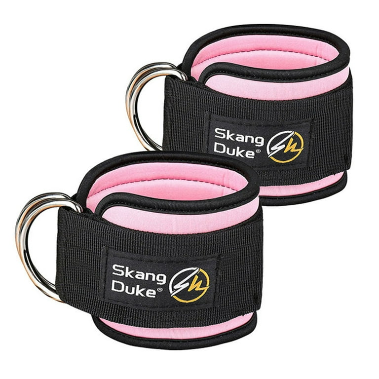 Ankle Strap for Cable Machine, Adjustable Ankle Straps for Working Out -  pink