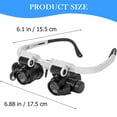 thumbnail image 2 of EIGTHTAIL Magnifier With Light Magnifying Glasses With LED LED Headband Magnifier Hands Free Head Mounted Magnifying Glasses with Lights for Close Work  Sewing  Crafts  Jewelry  Watch Rep, 2 of 8