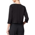 thumbnail image 3 of INSPIRE CHIC Blazers for Women's Open Front 3/4 Sleeve Crew Neck Work Office Suit Jackets Blazer XS Black, 3 of 6