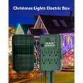 thumbnail image 7 of BN-LINK 7 Day Heavy Duty Outdoor Digital Stake Timer, 6 Outlets, Weatherproof, BNC-U3S, Perfect for Outdoor Lights, Sprinklers, Christmas Lights, 7 of 7