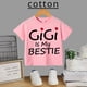 thumbnail image 2 of Camiseta divertida de algodón de manga corta con estampado del alfabeto para niños y niñas, camiseta informal divertida de verano, 2 of 5