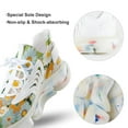 thumbnail image 7 of Sage Green Colorful Flower Walking Shoes for Men Woman Lightweight Tennis Fashion Elastic Sports Shoes Cushion Basketball Shoes, 7 of 7