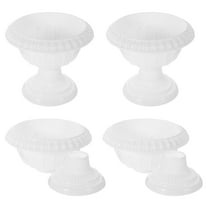 FRCOLOR  4 Pcs Small Flowerpot Window Boxes Planters Carnivorous Plants White