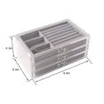 thumbnail image 2 of 3 Drawer Transparent Acrylic Makeup Storage Box Desk Lining Jewelry & Clear Cosmetic Organizer Vanity Storage Display Box Make Up Organizers Grey, 2 of 7