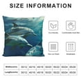 thumbnail image 5 of Awypu Cute Dolphins Print Throw Pillow Covers  Pillowcase Soft Durable Square Decorative Cushion Cover for Bed Sofa Bedroom, 5 of 5