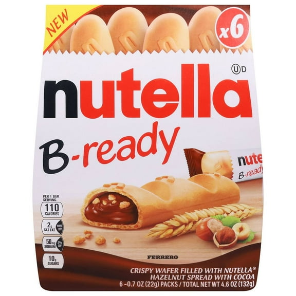 Nutella B-Ready Crispy Wafers 6 ct