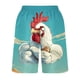 thumbnail image 5 of Puntoco Pantalones Cortos Con Estampado Hawaiano Para Hombre, Pantalones Cortos Con Bolsillo Y Cordón, Color L, 5 of 5