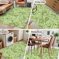 thumbnail image 5 of Vintage Green Area Rugs 2.7'x5', Washable Small Throw Rugs for Kitchen Bedroom, Retro Botanical Abstract Art Indoor Outdoor Rug Non-Slip Low Pile Carpet Runner Reversible Floor Mats, 5 of 8