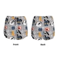thumbnail image 3 of Balery Dog Pantalones cortos deportivos para mujer con forro y dos bolsillos, elásticos, para entrenamiento, gimnasio, yoga-Medium, 3 of 7