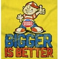 thumbnail image 2 of Dubble Bubble Bigger is Better Joke Men's Graphic T Shirt Tees Brisco Brands M, 2 of 6