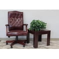 thumbnail image 3 of Scranton & Co Traditional Faux Leather High-Back Tufted Executive Chair in Red, 3 of 7