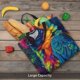 thumbnail image 5 of Easygdp Vibrant Rainbow Parrot Fantasy Bolsa Tote para Mujer, Bolso de Hombro para Trabajo, Playa, Viajes, Compras y Supermercado, 5 of 7