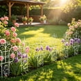 thumbnail image 5 of Plastic Garden Fence, Stackable Climbing Plant Support, Decorative Border Edging for Lawns and Flowerbeds, 5 of 6