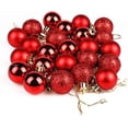 thumbnail image 3 of Christmas Decorations Clearance, 24Pcs Christmas Balls Ornaments, 1.18'' Shatterproof Christmas Tree Decorations Ornaments, Christmas Decorations for Indoor Home Holiday Wedding Party Red, 3 of 6
