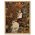 thumbnail image 1 of Stop and Smell the Flowers Boho Woman in Field Art Print Framed Poster Wall Decor 12x16 inch, 1 of 5