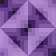 thumbnail image 1 of Ahgly Company Indoor Square Patterned Bright Purple Novelty Area Rugs, 6' Square, 1 of 6