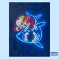 thumbnail image 4 of Handmadetneonsign Santa Riding Shark Neon Sign, Christmas Santa Ride Shark Wall Art, Xmas Holiday Decor 74200, 4 of 5