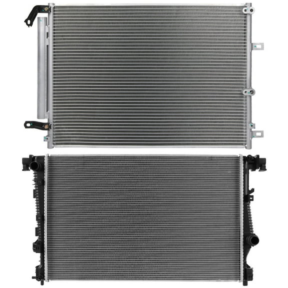 SCITOO Engine Coolant 4361 Condenser 13401 Radiator Assembly for 2014-2018 for Jeep for Cherokee 2.4L 2014-2018 for Jeep for Cherokee 3.2L