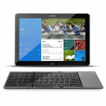 Black Wireless Folding Bluetooth Keyboard /Rechargeable With Touchpad For iPad iPhone IPAD Samsung Tablet LG G PAD (ALL BLUETOOTH