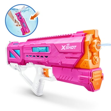 XSHOT Water Hydra Pulse Motor Soaker Water Blaster Gun Outdoor Pink Toys for Ages 8 