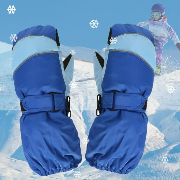 End of Year Clearance! Kids Toddler Children Winter Gloves Toddler Kids Boys Girls Gloves Winter Outdoor Windproof Warm Lock Temperature Ski Gloves 3-15Years