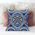 thumbnail image 3 of Bohemian Mandala Vector Throw Pillow with Removable Cover in Blue Orange Green 16x16, 3 of 5