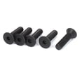 thumbnail image 1 of Tornillos de cabeza plana de hexágono con socket de 10 x 40 mm, negros, 5 piezas, 1 of 1