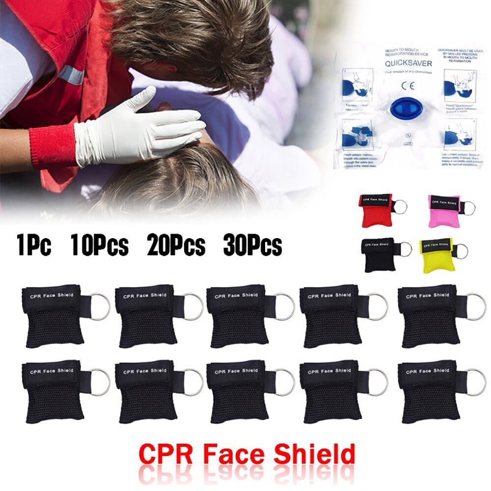 10Pcs/20Pcs/30Pcs First Aid Adult & Infant CPR Mask Portable CPR Face