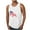 White, variant on WREESH Men's Graphic Round Neck Tank Top a Comfortable and Loose Fit for Summer Sports White