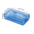 thumbnail image 3 of 2-Pack 8" Pencil Box Plastic Transparent Large Capacity Case with Drop-Resistant for Art Supplies, 3 of 6
