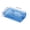 Blue, variant on Transparent Plastic Pencil Box 2‑Pack – Large Capacity Multi‑Functional Storage Organizer with Secure Buckle, Drop‑Resistant Stationery Case for Office, Home & Art Studio – Blue