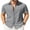 Light Grey, variant on COOFANDY Mens Button Down Short Sleeve Shirt Linen Summer Shirts Beach Vacation