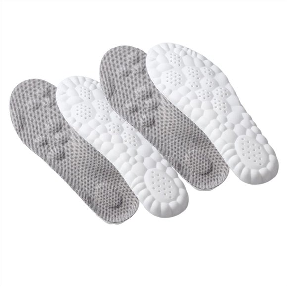 5 Pares de Plantillas de Espuma con Memoria 4D, Inserciones para Zapatos de Espuma con Memoria para Deportes en Forma de U, Comodidad de Temperatura Constante 4D, Tamaño 42