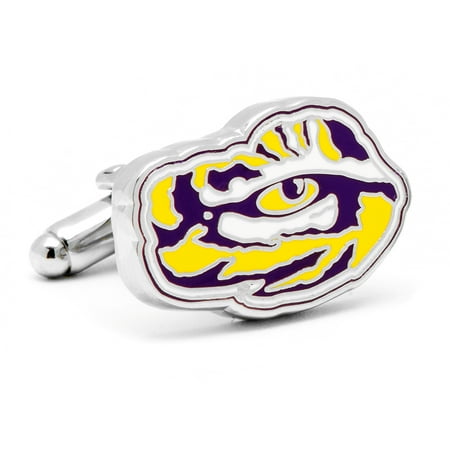 NCAA Mens LSU Tiger's Eye Cufflinks w/ New Collectible Gift Box PD-LSU-TE