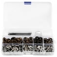 thumbnail image 1 of 50 Sets Copper Fasteners, Snap Buttons Set with High Hardness Setting Tool, for 201#17mm, Washable and Sturdy Popper Fastener, 1 of 8