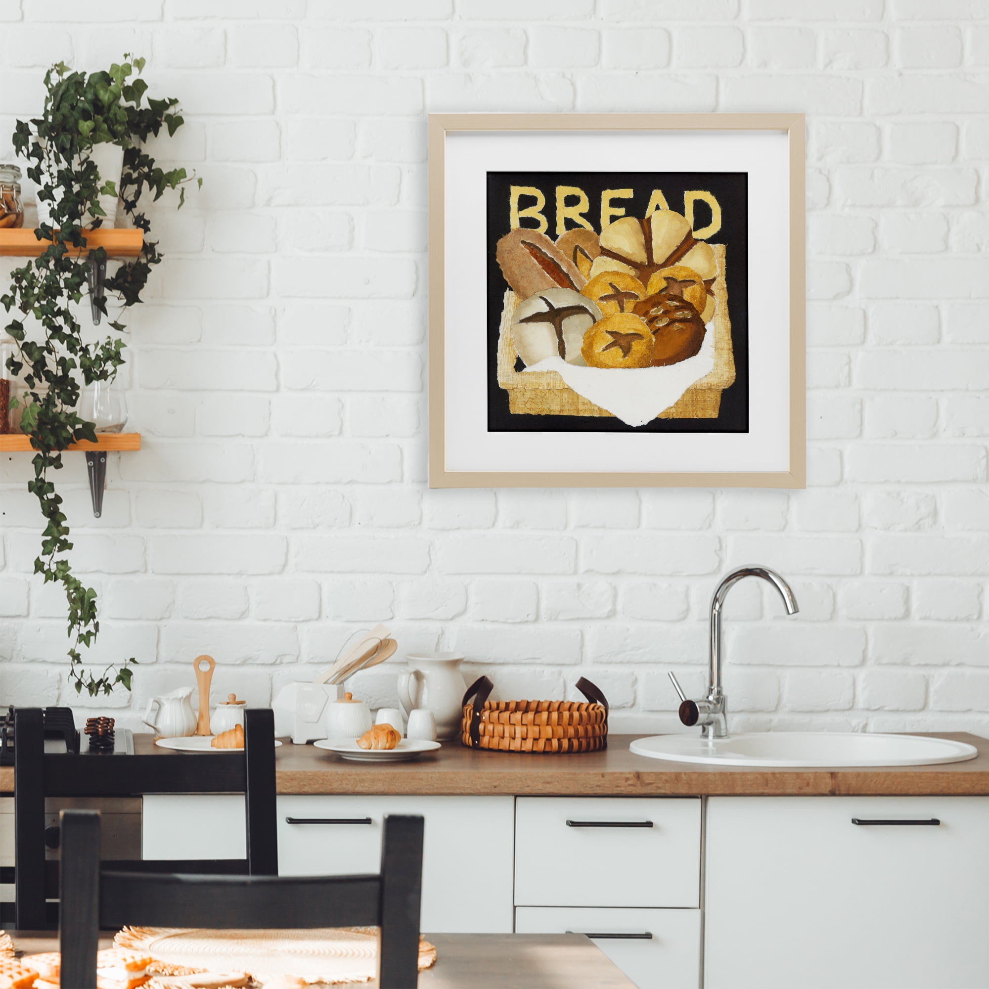 Stupell Industries Bread Assorted Box Birch Framed Print Under Glass, design by Nancy Overton