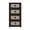 Brown, variant on Retro Folding Storage Cabinet with Wheels, 4-Tier Collapsible Plastic Storage Organizer with Magnetic Door, Portable Side Storage Cabinet for Living Room, Bedroom, Kitchen, Brown
