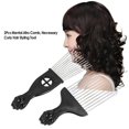 thumbnail image 3 of 2Pcs Mental Pick Comb African American Afro Comb Hair Brush Hairdressing Styling Tool Black Fist, 3 of 4