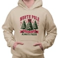 thumbnail image 2 of Pink Christmas Tree Farm Hoodie Sweatshirt Unisex X-Large Sand, 2 of 5