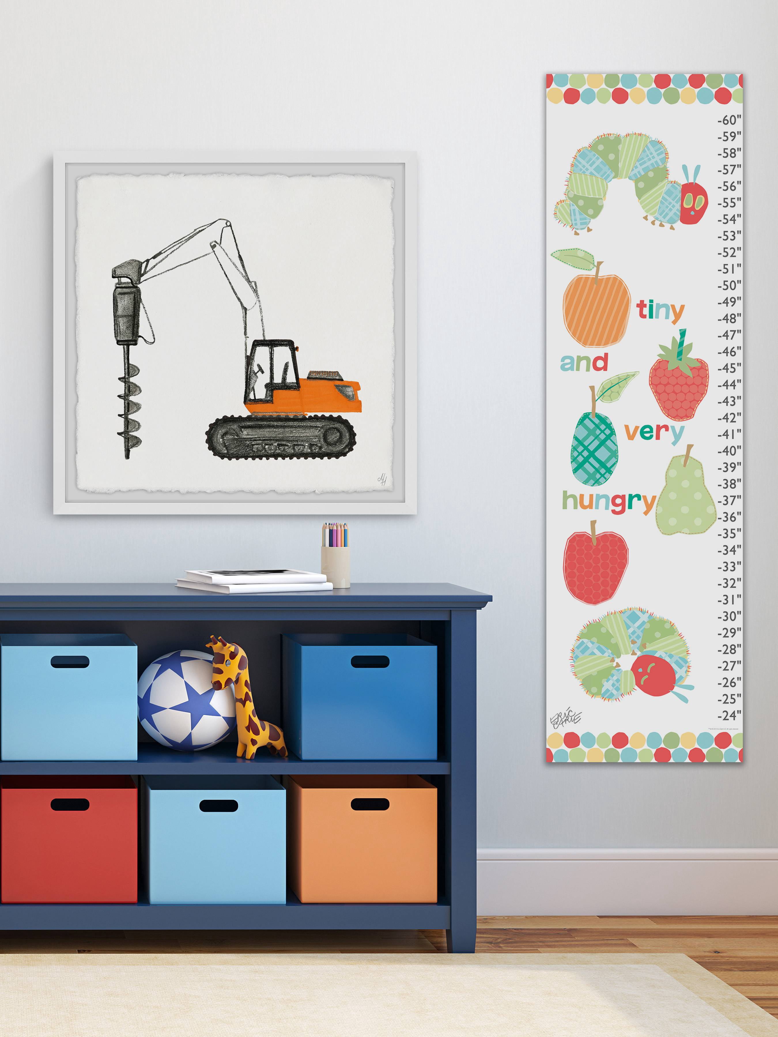 Marmont Hill Drilling Truck Framed Wall Art, 12.00" x 1.50"