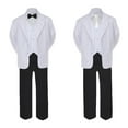 thumbnail image 2 of 5-7pc Formal Black White Suit Set Ivory Bow Necktie Vest Boy Baby Sm-20 Teen, 2 of 3
