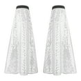 thumbnail image 4 of Raenseen Jambières à Sequins pour Femmes, Couvre-Jambes, Chaussettes à Franges, Costume de Fête Rave Argent Taille Unique, 4 of 4