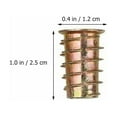 thumbnail image 2 of 460 Pcs Insert de Filetage Hexagonal pour Entraînement Fixation Vis en Bois Écrou de Meuble Hexagonal, 2 of 7