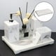 thumbnail image 5 of Bandeja de resina para bañera Bandeja de imitación de resina de mármol bandeja de bañera hecha con patas tocador mostrador dispensador organizador para tejidos Magideal Bandeja de resina para bañera, 5 of 7