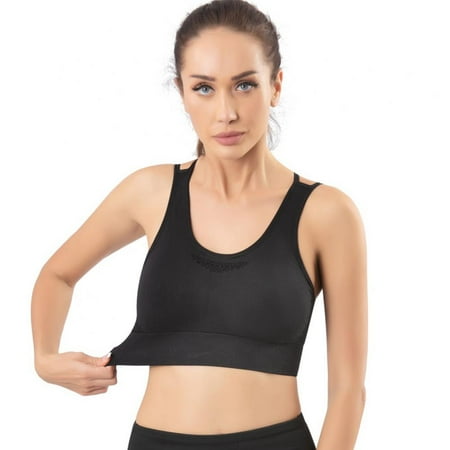 

Fitness Yoga Bra Built-pad Bra Vest Gym Running Bra Wire Free Lingerie Seamless Solid Color Bra Women Casual Underwear