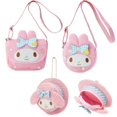 thumbnail image 2 of Sanrios My Melody KTCat-bandolera de dibujos animados Kawaii, bolso de paja, monedero, juguete para niñas, regalo de Navidad, 2 of 4