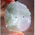 thumbnail image 4 of Certified Green Pale Lavender Burma 100% Natural A Jade jadeite Pendant Frog Toad Lotus Leaf Ruyi Necklace 647072 TN, 4 of 9