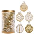thumbnail image 1 of Txlixc Decoraciones de bolas de Navidad, 25 decoraciones de árboles de Navidad, anillos colgantes, decoraciones de Navidad para fiestas de vacaciones familiares Txlixc moda, 1 of 5