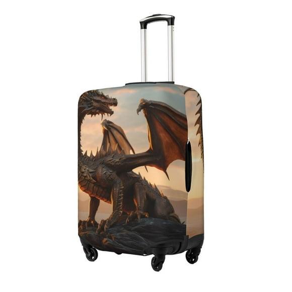 Fotbe Sky Sunset Bronze Dragon Funda Protectora para Equipaje, Antirrayones y Resistente a la Suciedad, Compatible con Maletas de 18 a 32 Pulgadas-Small