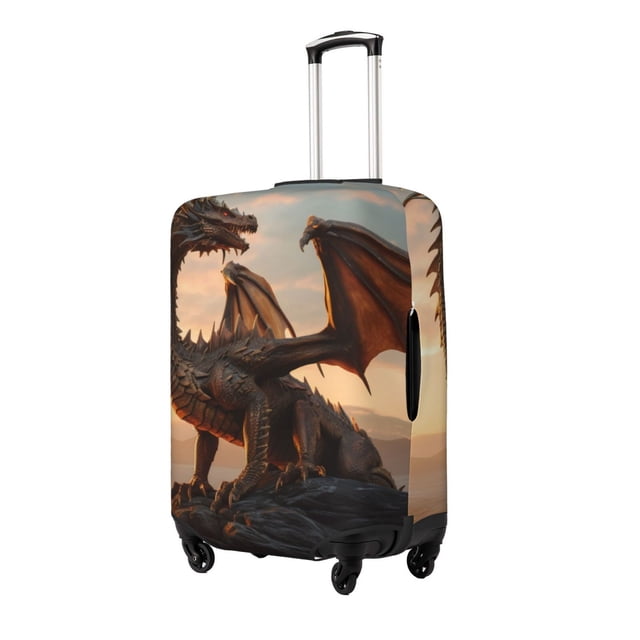 Fotbe Sky Sunset Bronze Dragon Funda Protectora para Equipaje, Antirrayones y Resistente a la Suciedad, Compatible con Maletas de 18 a 32 Pulgadas-X-Large